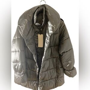 Save the duck womans Isabel grey oversized parka. Size S . NWT.